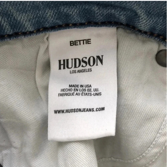 New Hudson Bettie High Rise Taper Jean light Indigo airborne size 28 denim - Picture 10 of 11
